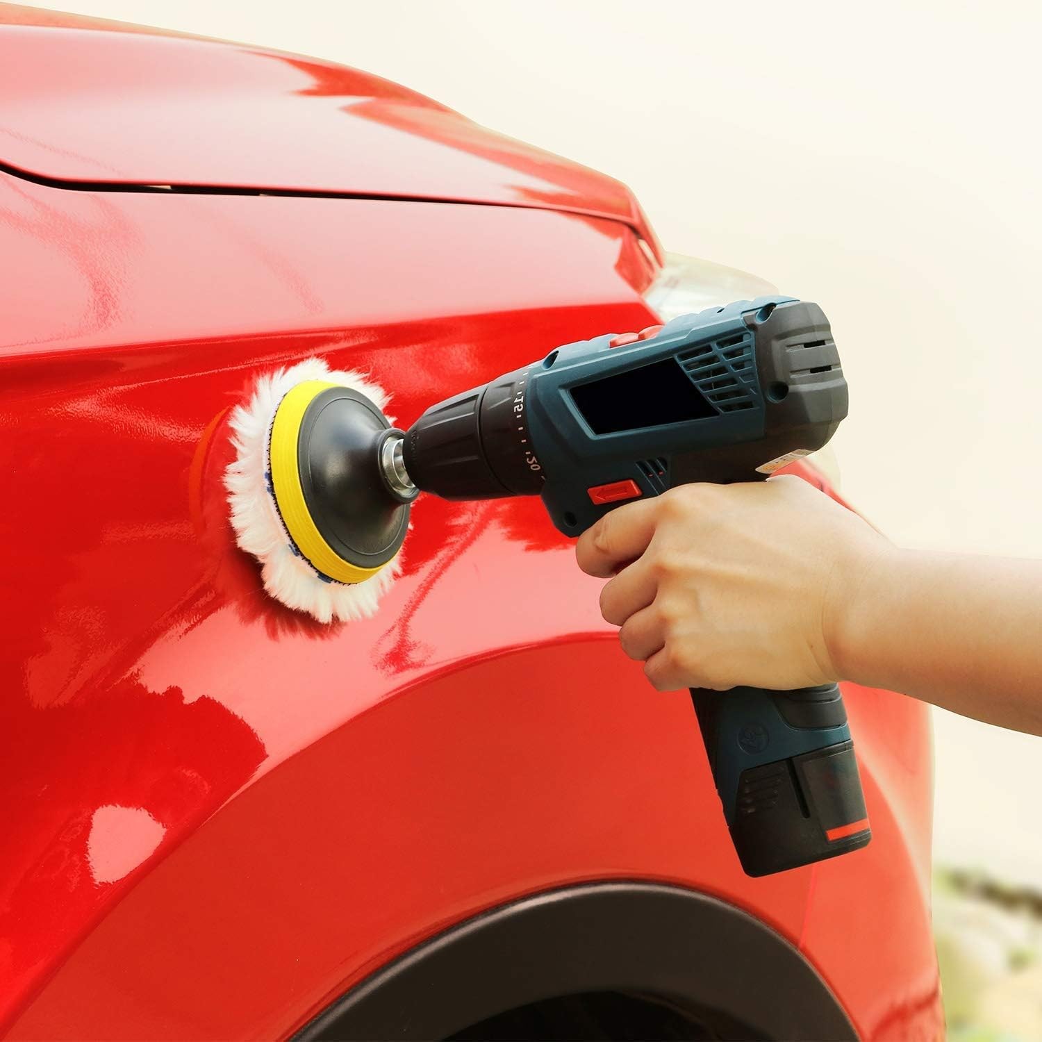 8-Piece 4″ Eraser Wheel Decal Remover Kit with Drill Adapter for Car Stickers