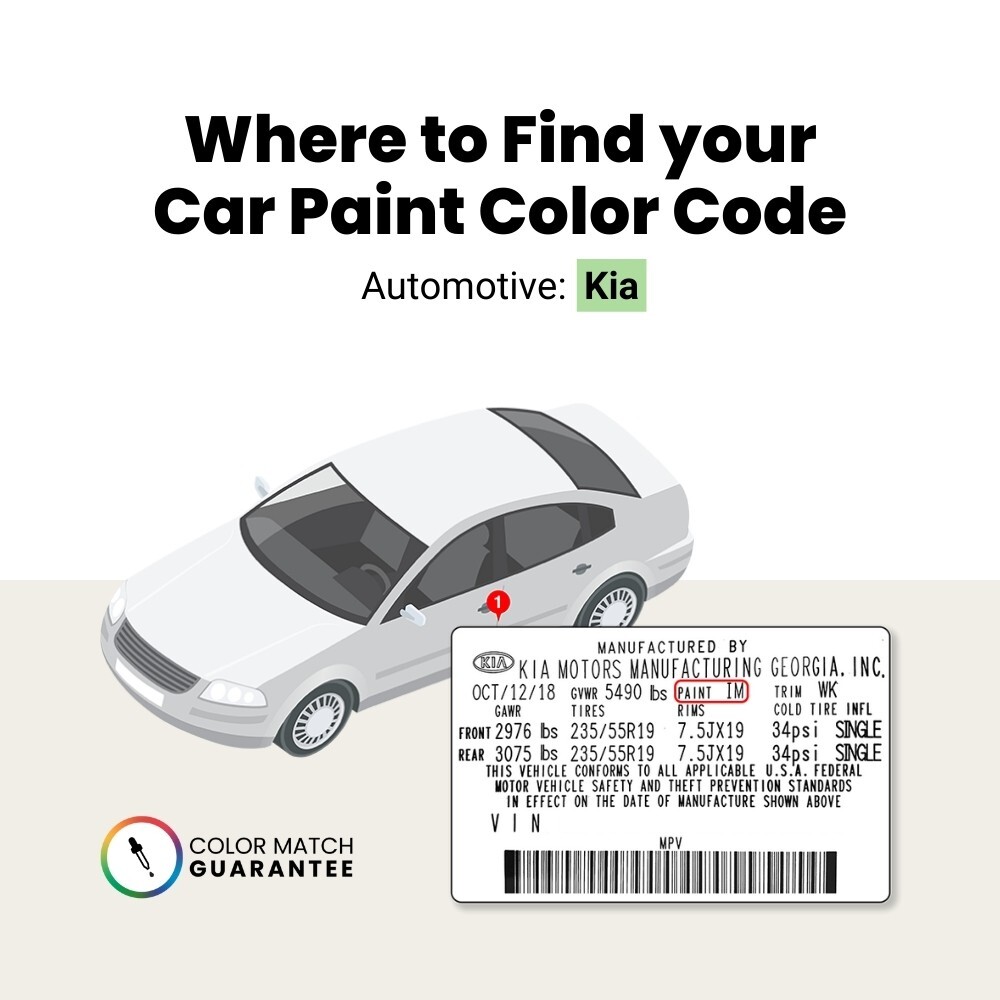 Kia Touch Up Paint by TouchUpDirect – Brush or Spray Paint – Choose Your Color
