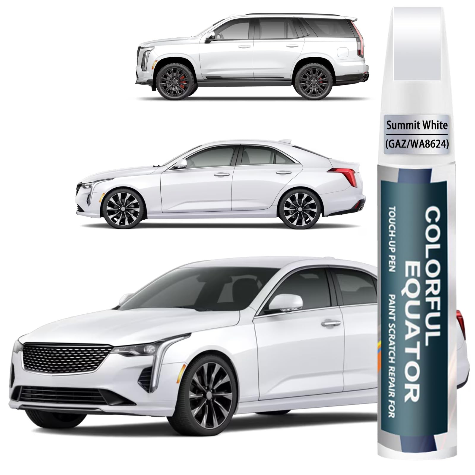 0.4 Fl Oz (Pack of 1), Summit White(GAZ/WA8624) for 2025 ESCALADE IQ/2025…