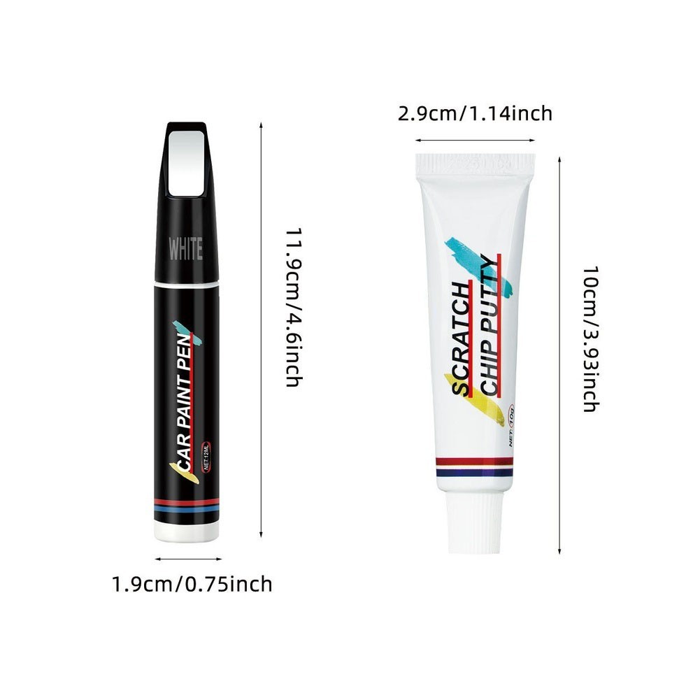 Touch Up Paint Pen for Car For Scratches Chips Repair 12ml for multi Color