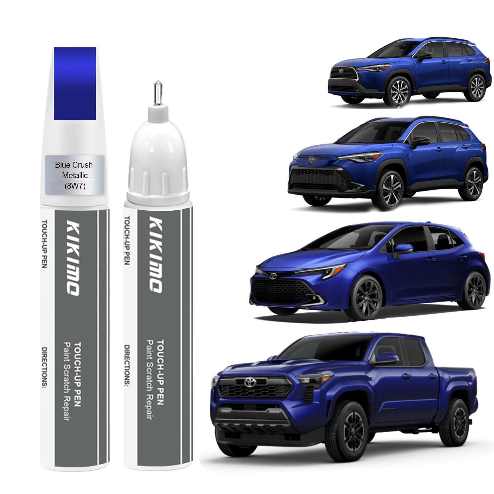 Touch Up Paint Kit For Toyota 8W7 Blue Crush Metallic Scratch Repair Pro Kit