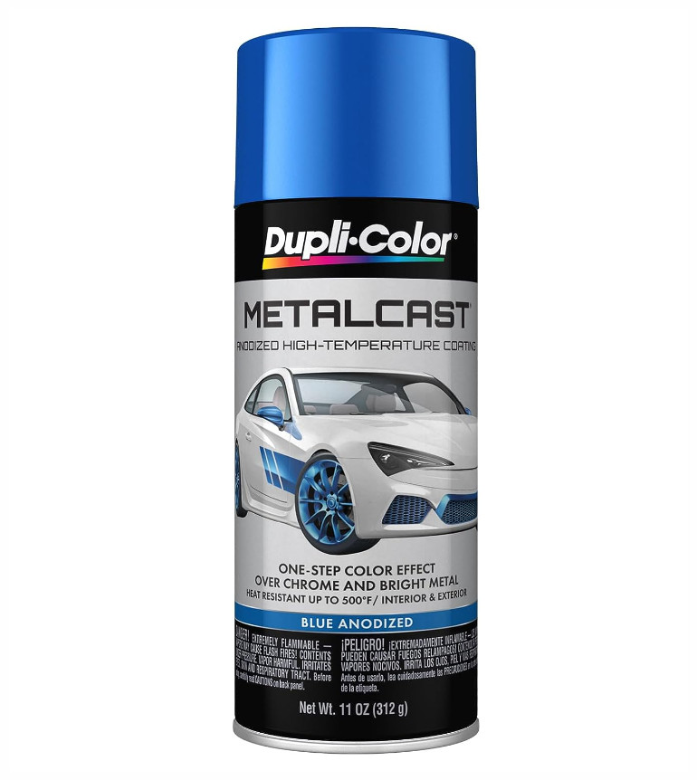 Metallic Blue Chrome Wheels Spray Paint Rim Steel Aluminum +Primer Coating 3Cans
