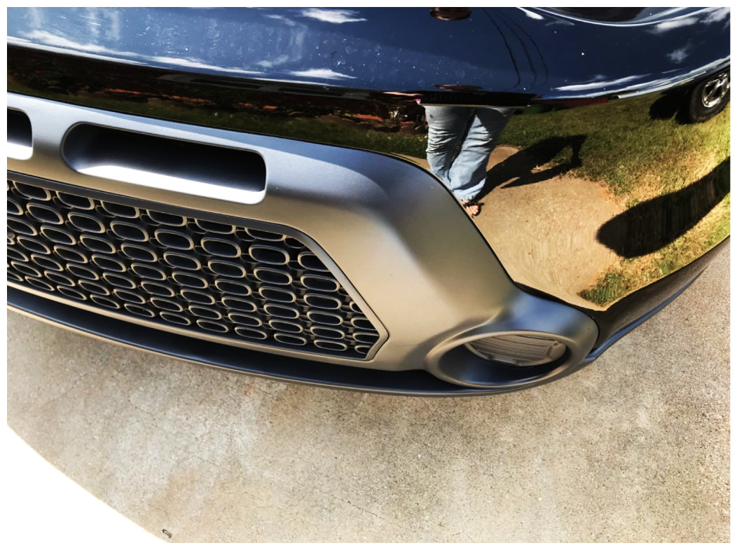 Bumper Restoration Black Spray Paint Trim Plastic Rubber Metal Chrome Coating