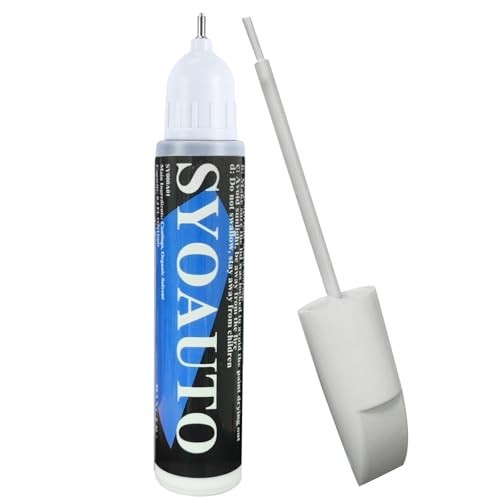 White Touch Up Paint for Cars Enamel Pen Brush Applicator 0.4 oz Pure White