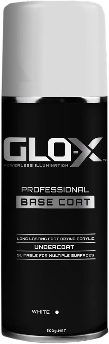 White Base Coat Spray Paint for Glow in Dark Paint Acrylic Undercoat