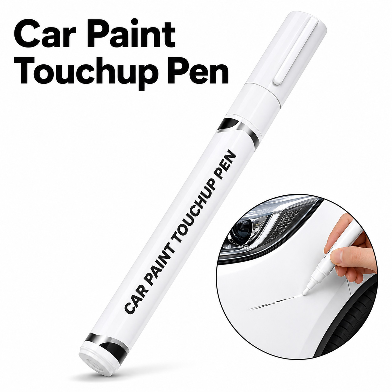 White Car Paint Touch Up Pen Scratch Repair Marker Waterproof Auto Paint Pen DIY