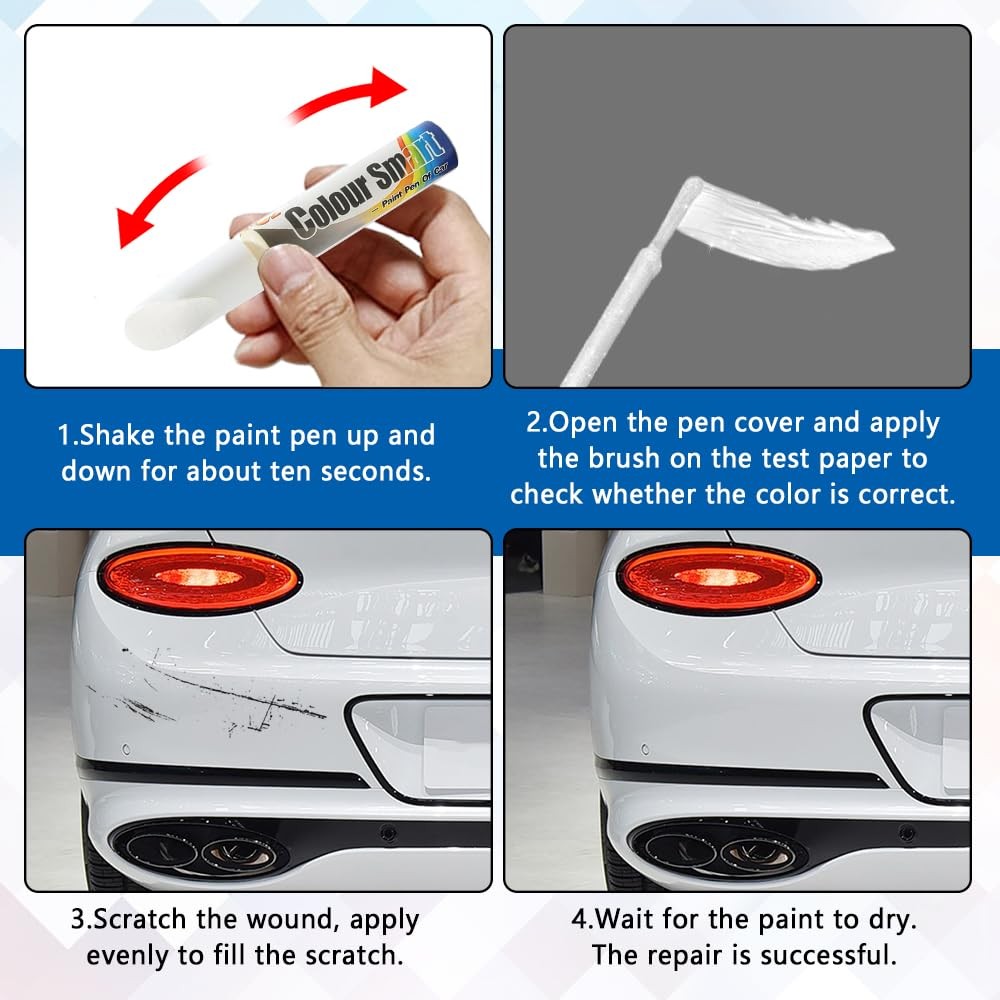 Touch Up Paint Kit For Universal Pearl White Car Scratch Repair Professional