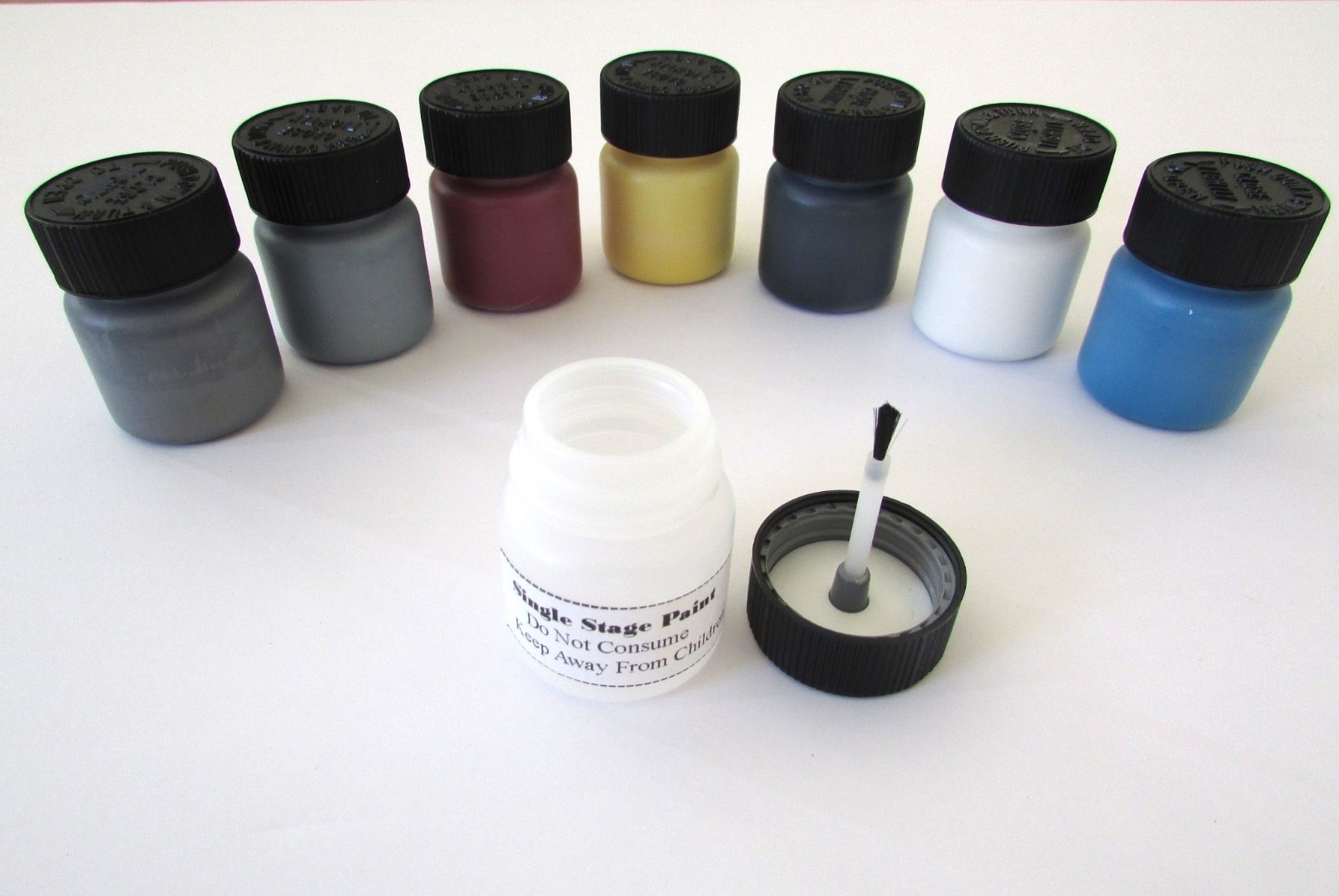 1oz Single Stage Touch Up Paint With Gloss For GM Color WA/U 413B Silver Blue