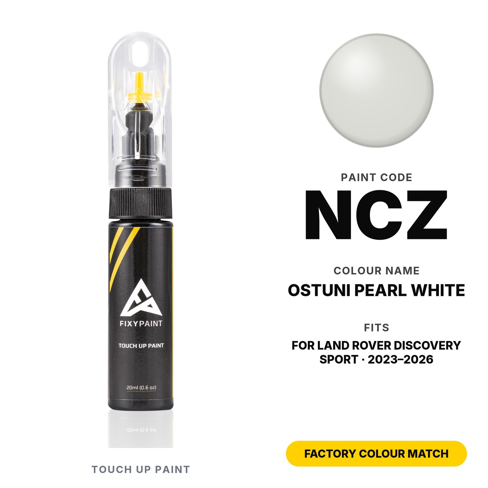 Touch Up Paint For Land Rover Discovery Sport NCZ Ostuni Pearl White Kit Fender
