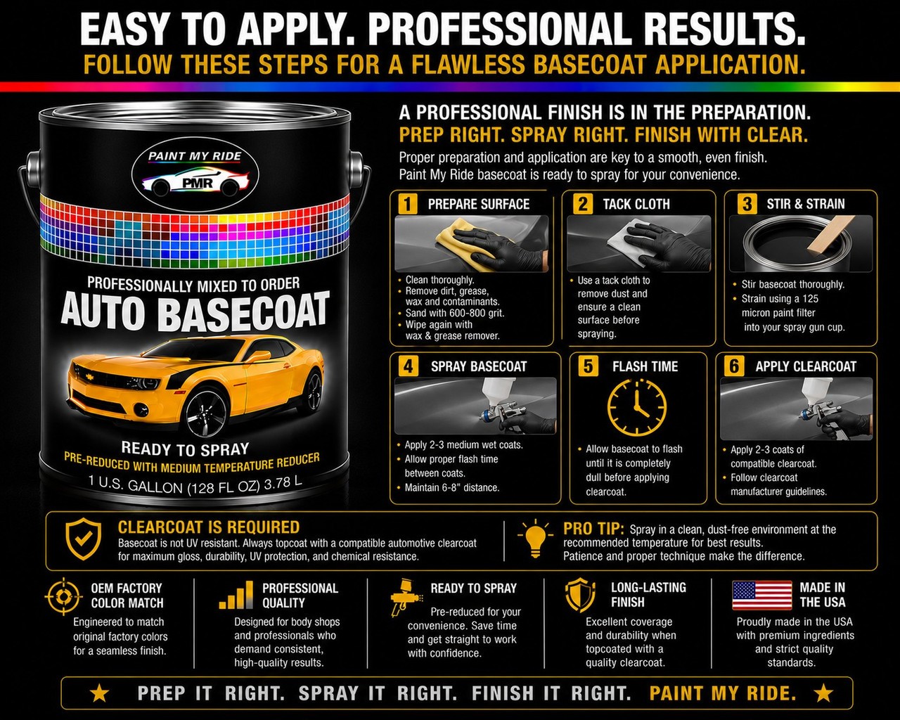 RTS Basecoat Paint Gallon for 1950 Chevrolet Crystal Green 426