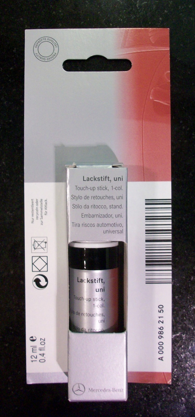 OEM GENUINE MERCEDES BENZ TOUCH UP PAINT 650 WHITE