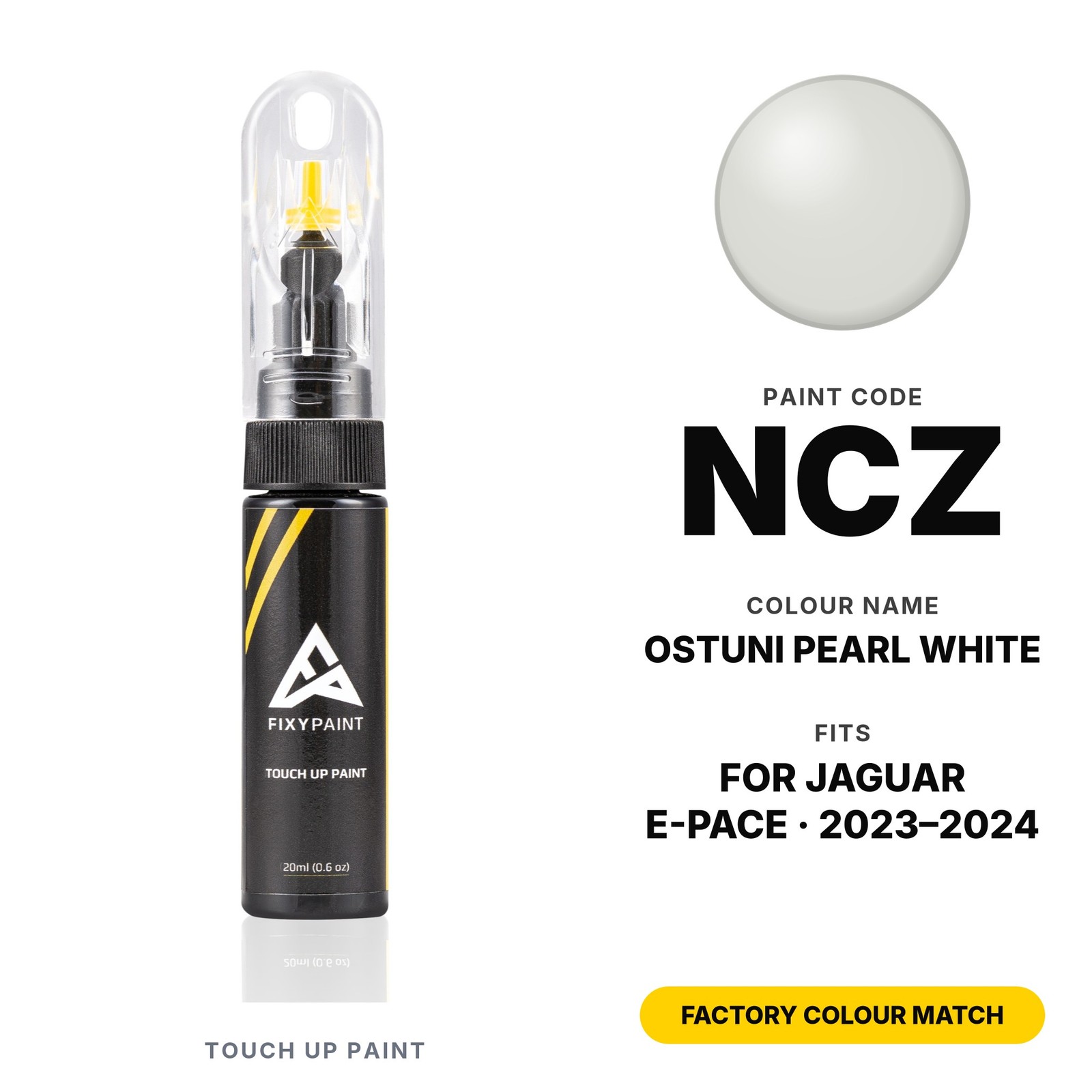 Touch Up Paint For Jaguar E-Pace NCZ Ostuni Pearl White Kit Chip Paint Kit