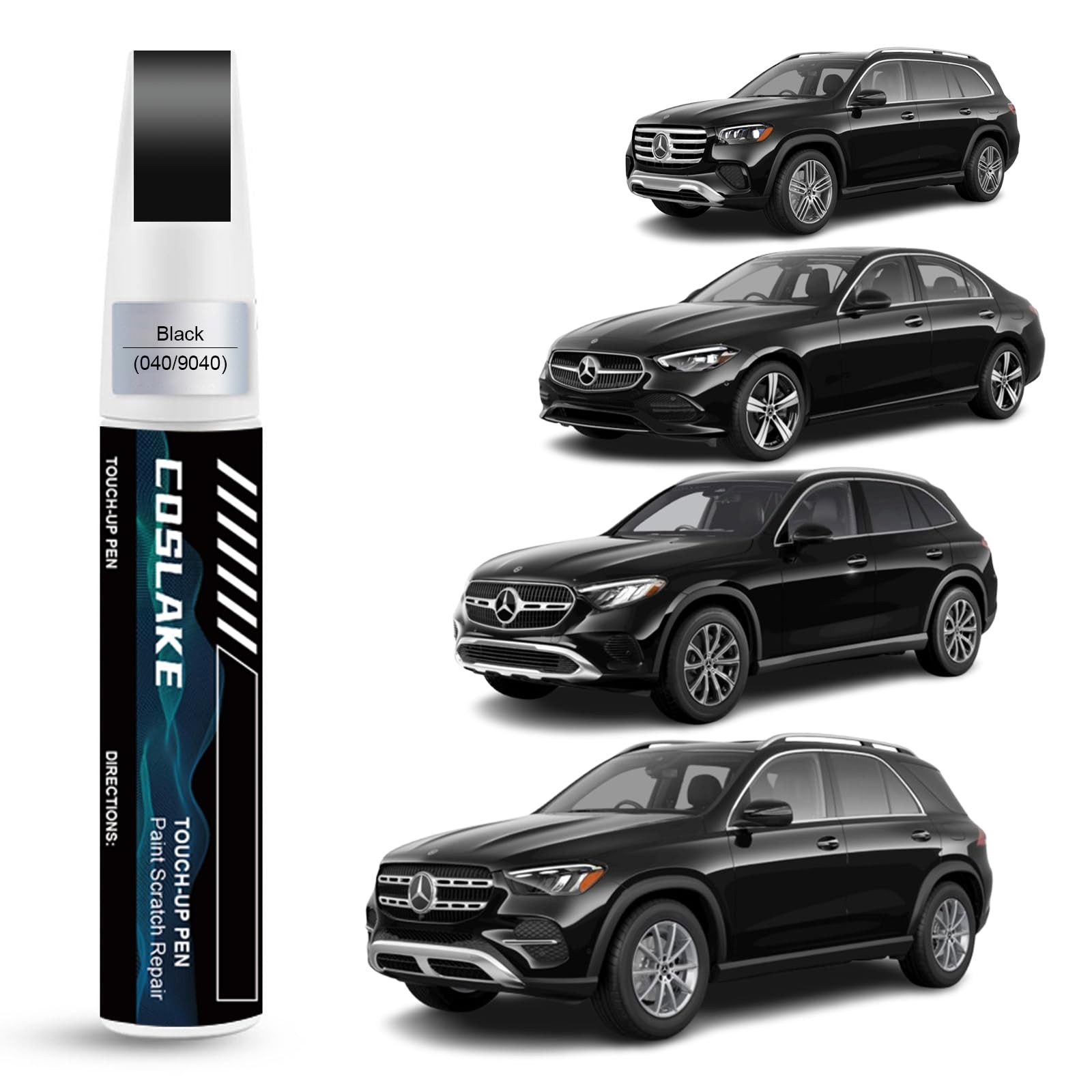 Touch Up Paint Kit For Mercedes 040 Black Scratch Repair Kit OEM Match Finish