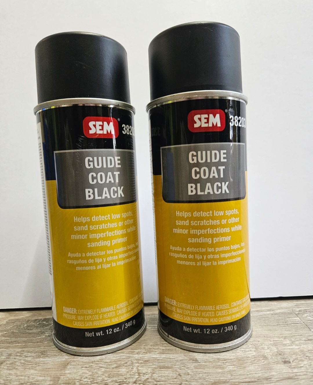 SEM 38203 Guide Coat Black Aerosol Can 12 oz (2 Pack)