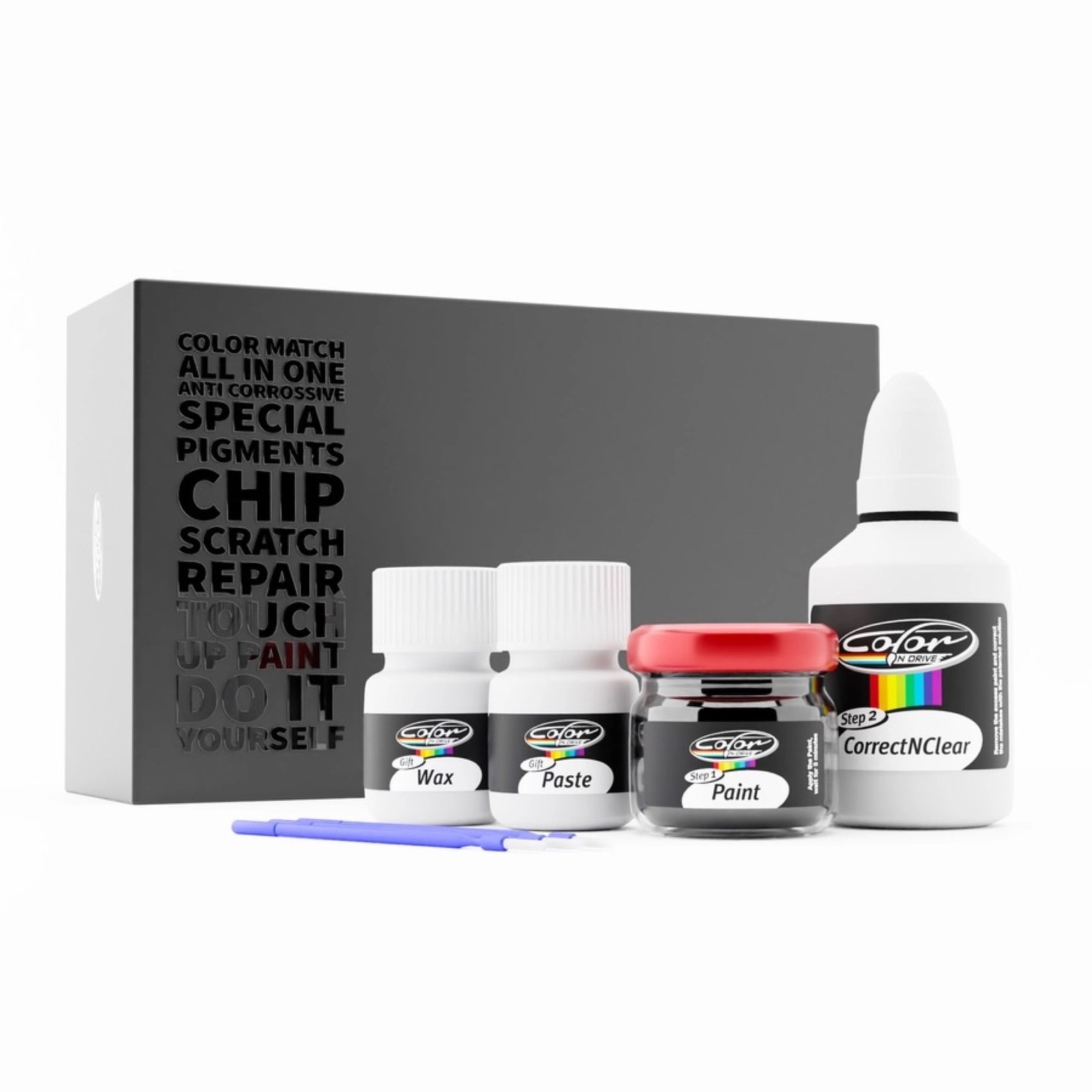 Chevrolet H/D Trucks Touch Up Paint – Black WA8555 Scratch Repair Kit