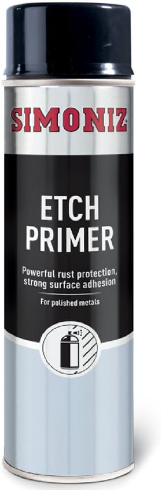 Etch Primer Spray Aerosol Can Car Motorcycle Silver – 500Ml