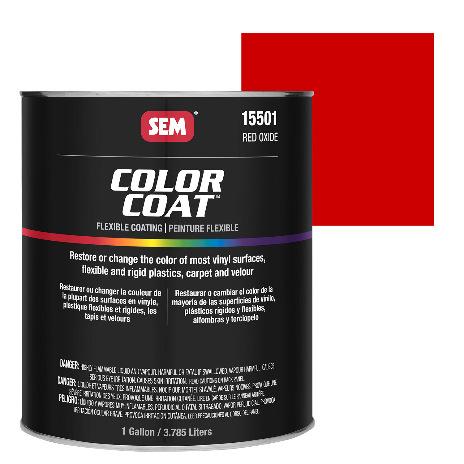 SEM 15501 Red Oxide Color Coat – 1 Gallon