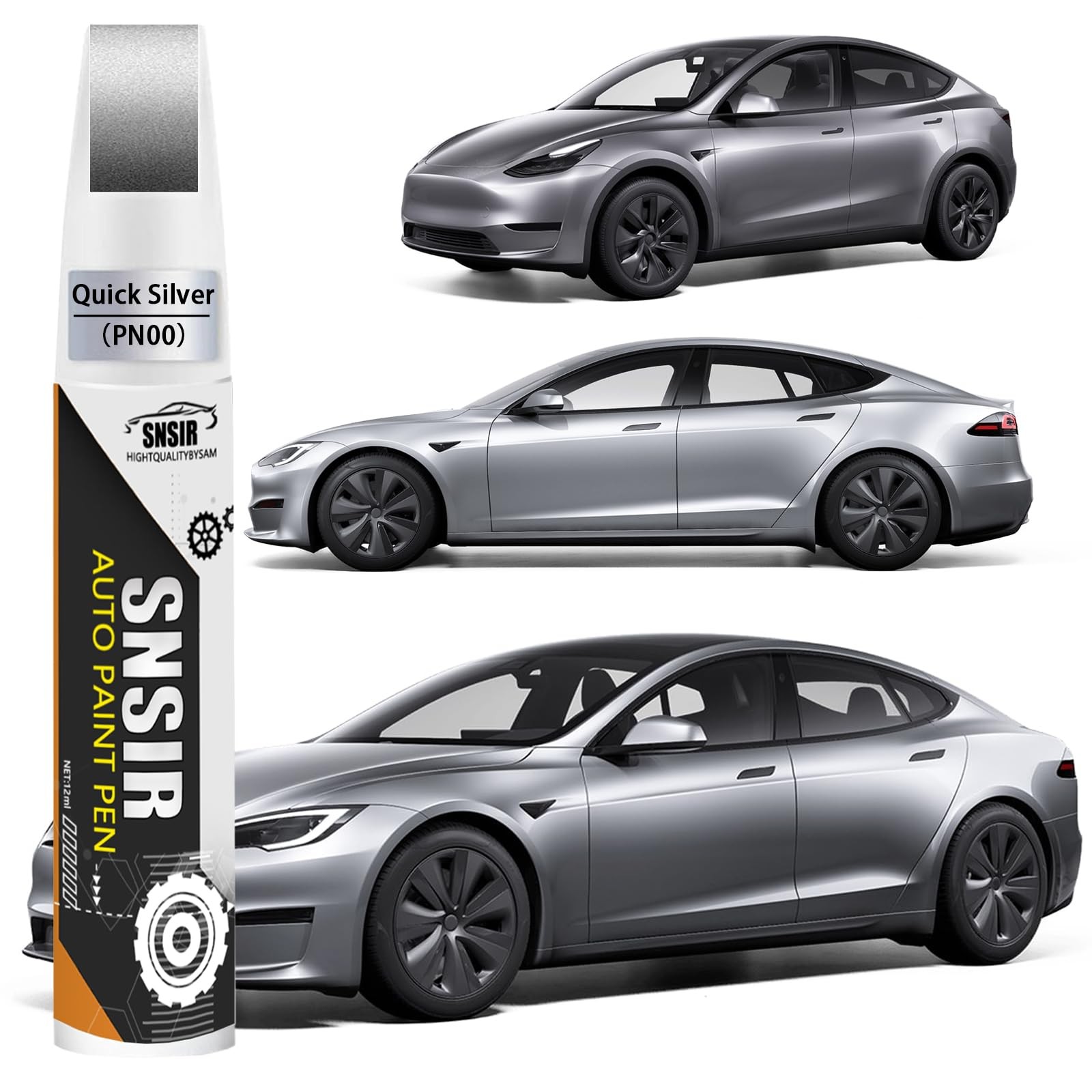Touch Up Paint Quicksilver PN00 for Cars Auto Scratch Repair Pen Brush Silver