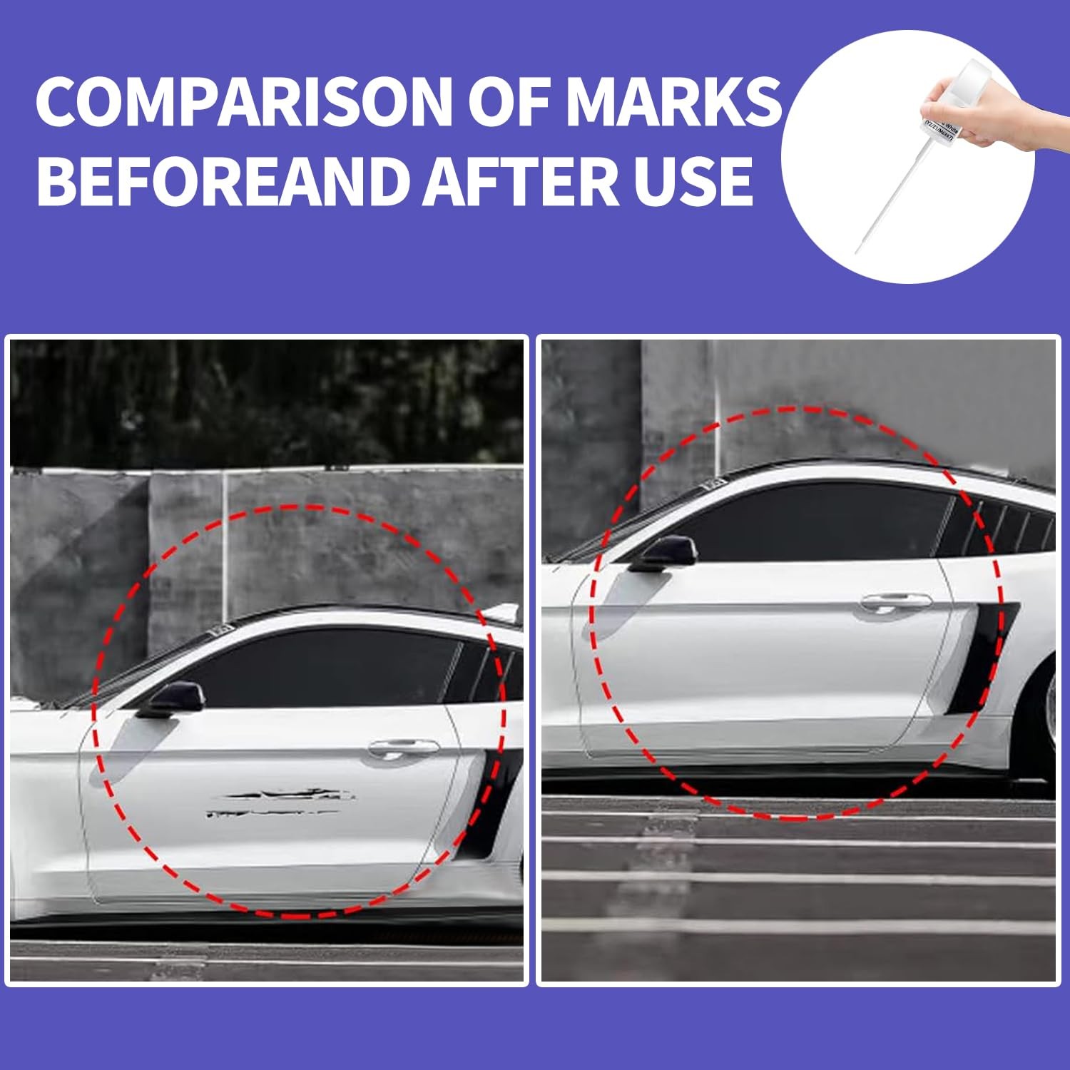 Touch Up Paint Kit For Ford D4 Rapid Red Metallic Tinted Clearcoat Match