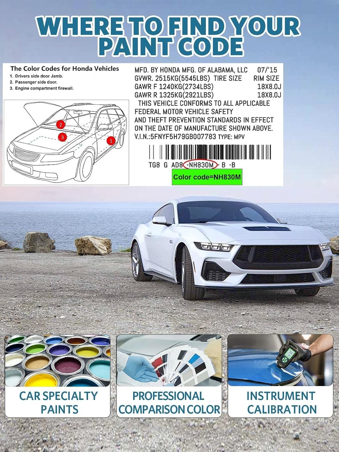 Solar Silver Metallic Touch Up Paint Pen for Honda – 15ml Scratch Repair Kit