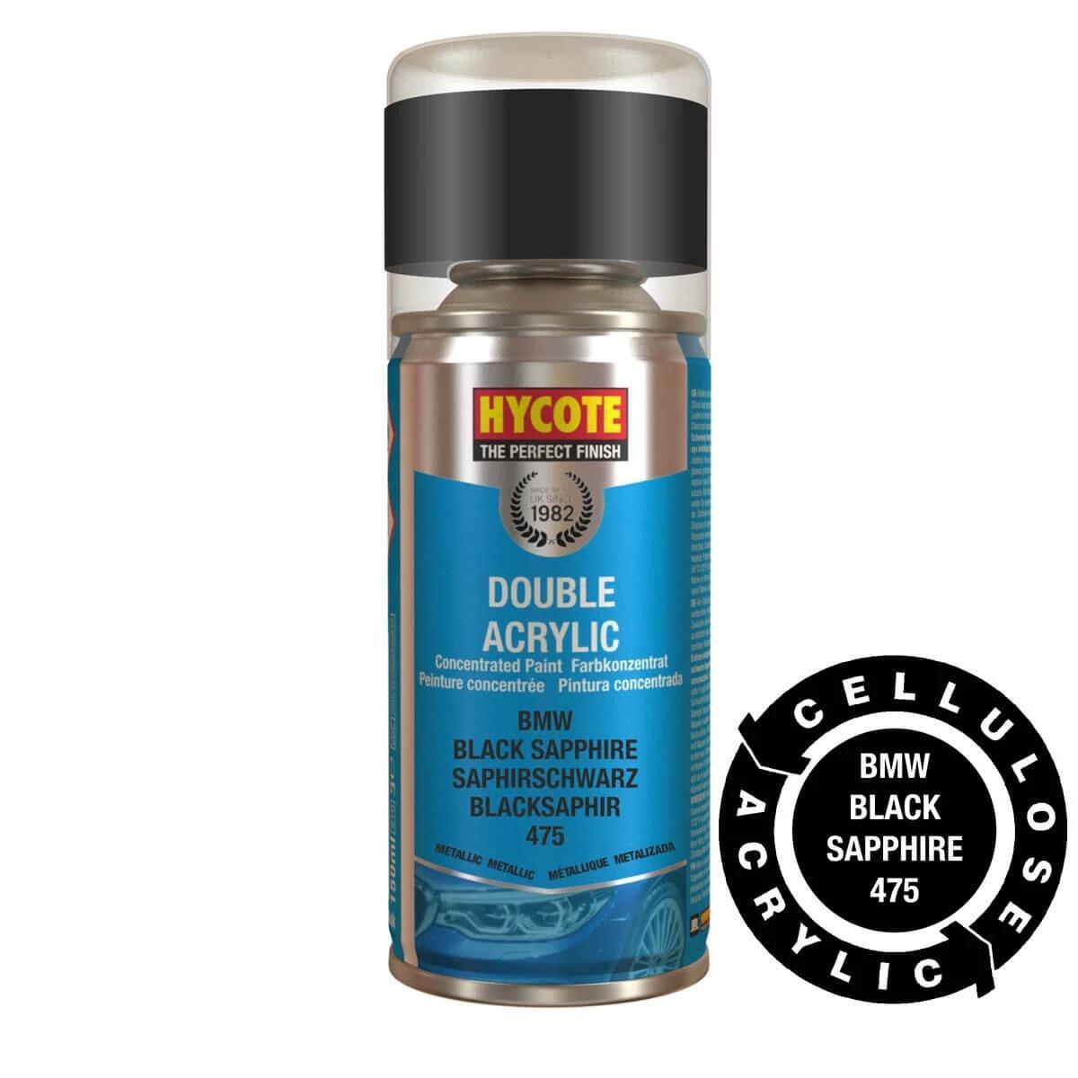 Hycote Colour Spray Paint XDBM602 BMW Black Sapphire (Metallic) 150mL Fast Dry
