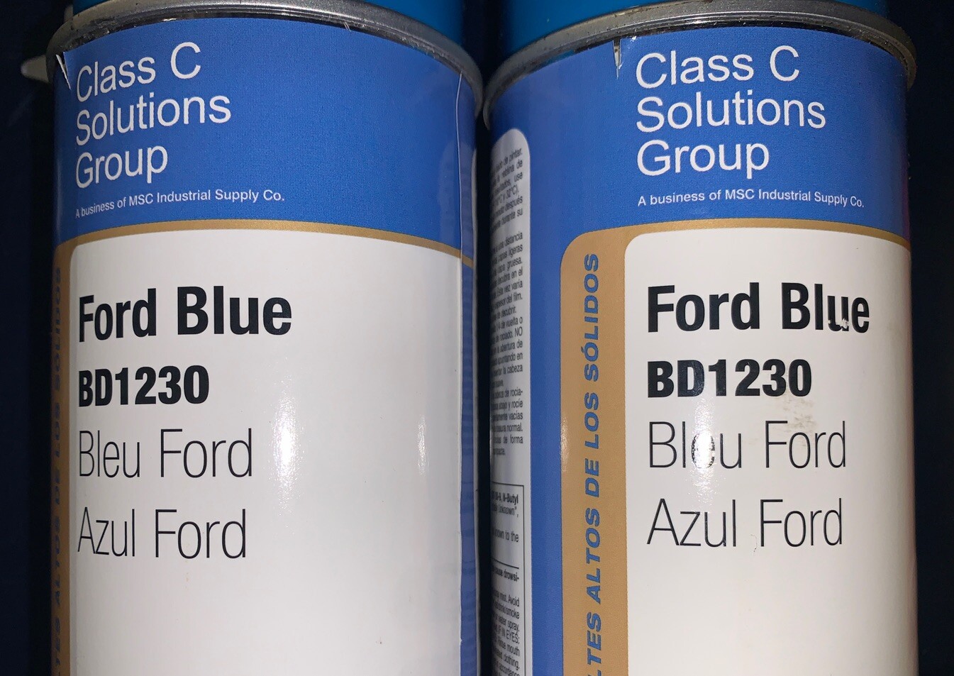 2 Cans X Class C Solutions Group FORD BLUE Spray Paint BD1230 16oz X 2