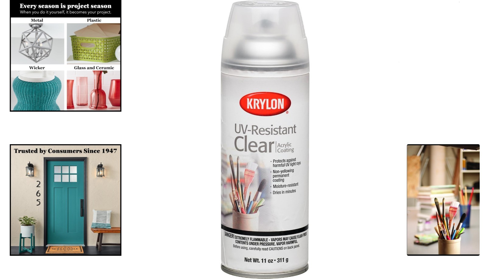 11 Oz UV-Resistant Clear Gloss Spray – Protect and Enhance Your Art & Crafts
