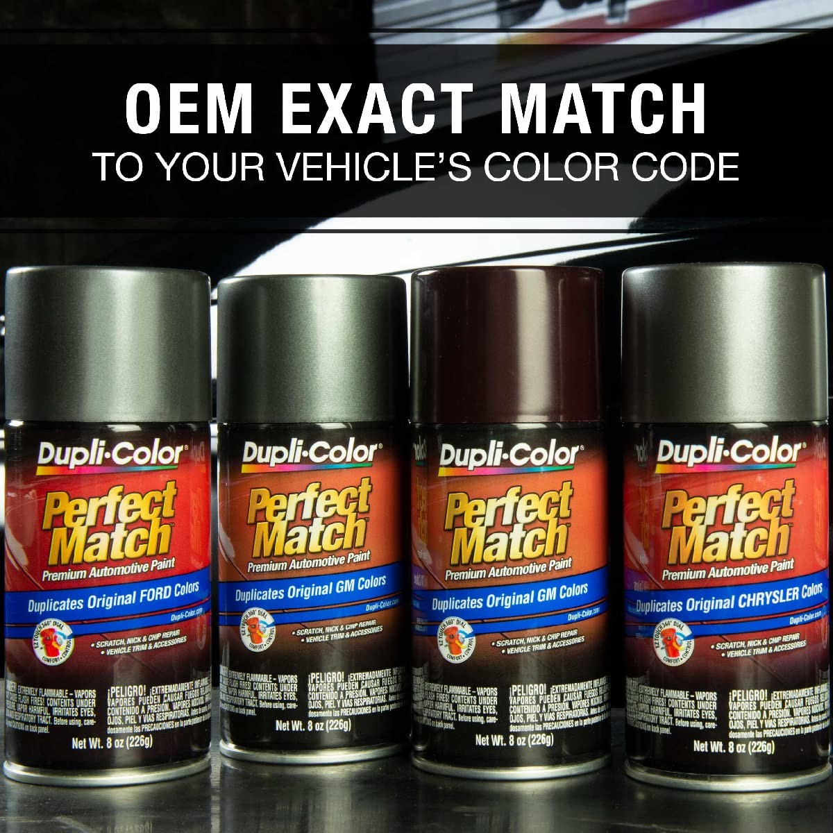 Dupli-Color EBHA09907 Perfect Match 8 Ounce (Pack of 1), Polished Metal