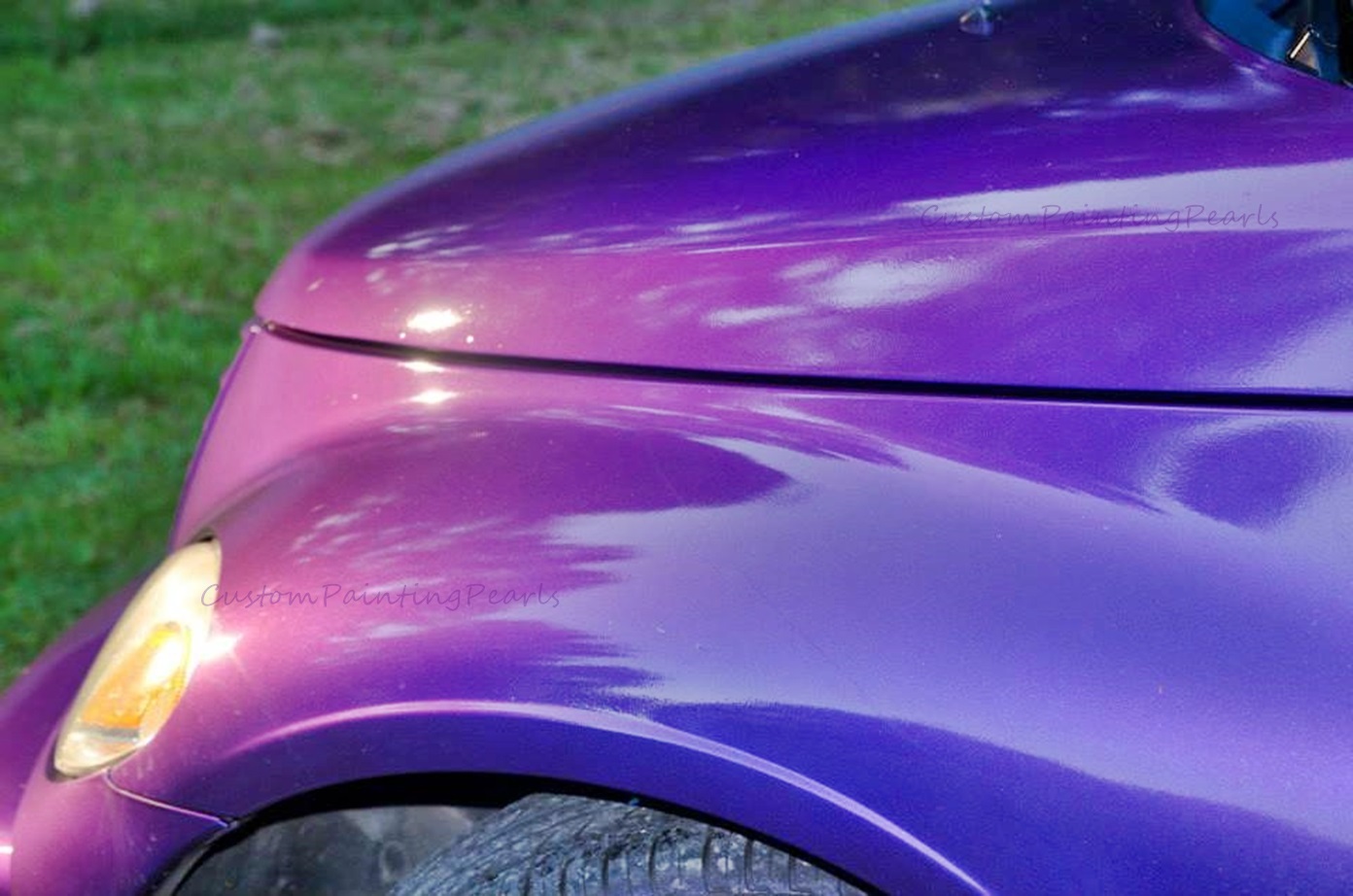 25g Candy PURPLE Pearl Pigment auto paint HOK HVLP SPRAY GUN Dupont