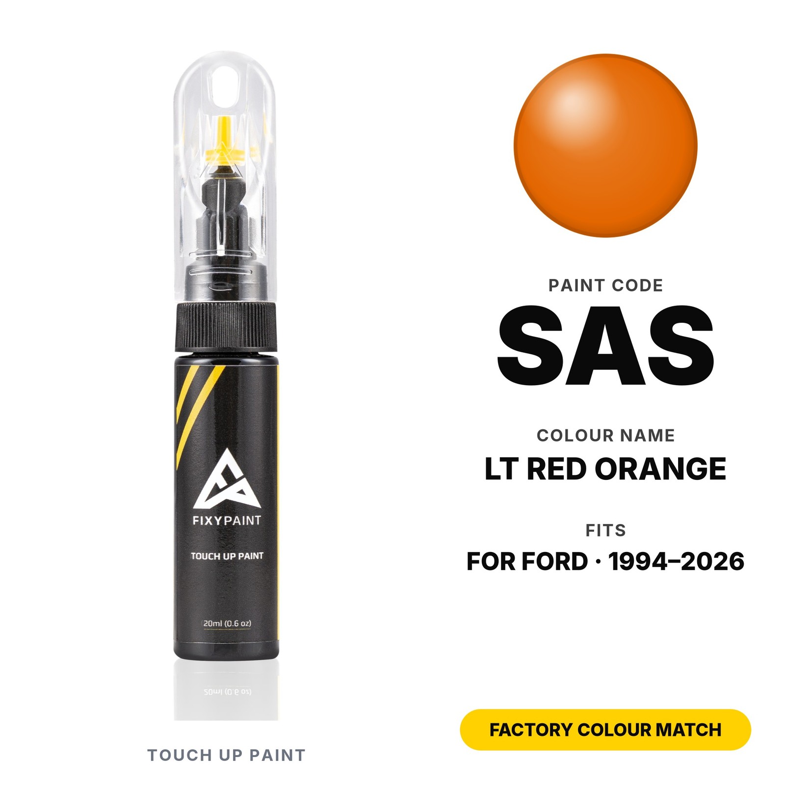 Touch Up Paint For Ford SAS LT Red Orange Kit Panel Touch Up Paint Kit