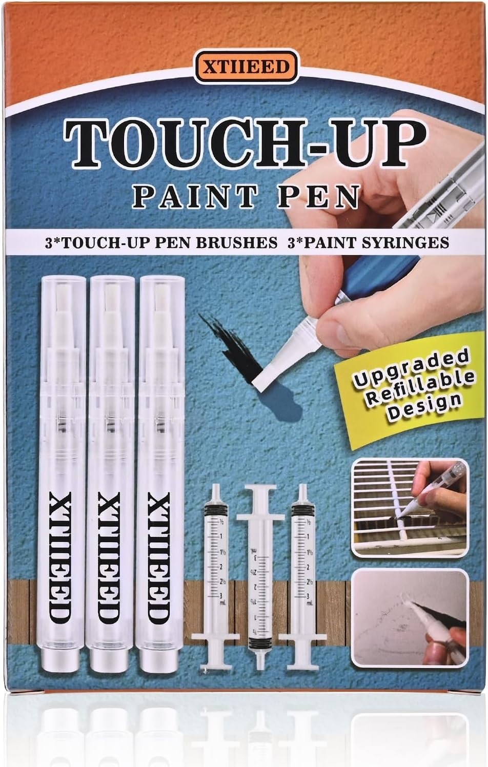Xtiieed Precision Touch Up Paint Pen Set (3 Pack)