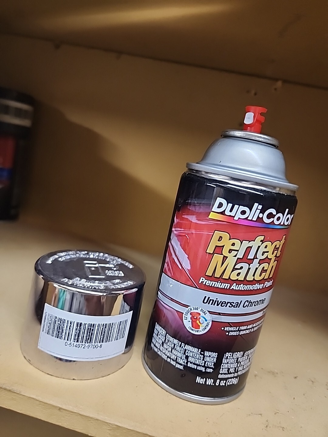 Dupli-Color BUN0200 Universal Chrome Exact-Match Automotive Paint – 8 oz. Aeros