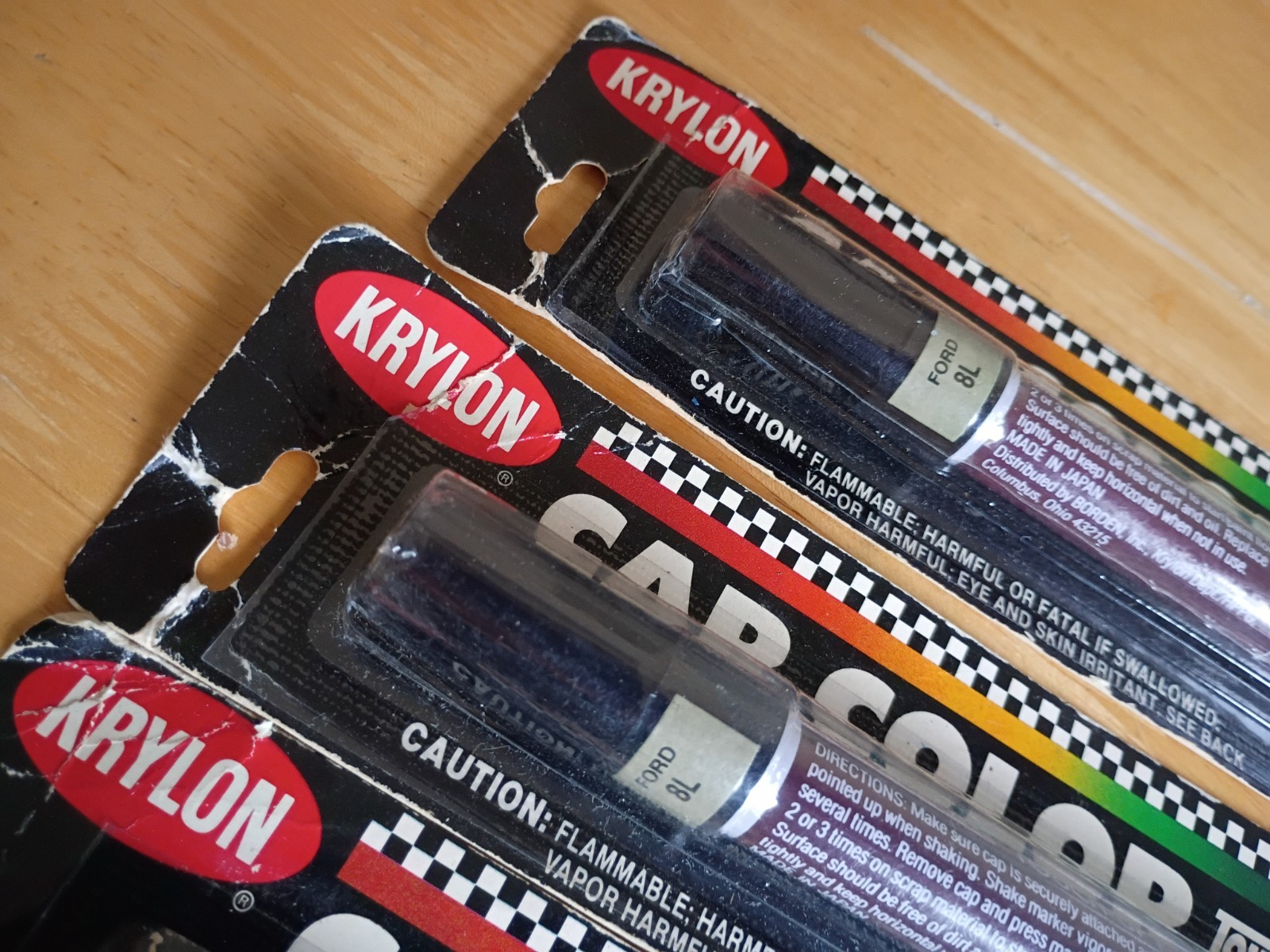 Lot of 4 KRYLON CAR COLOR Metallic Gray Paint Pen Marker Ford 8L 5129