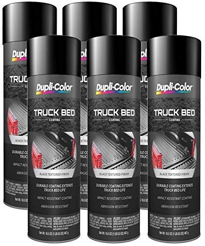 Dupli-Color TR250 6 Pack Black Truck Bed Coating – 16.5 oz. Aerosol, Case