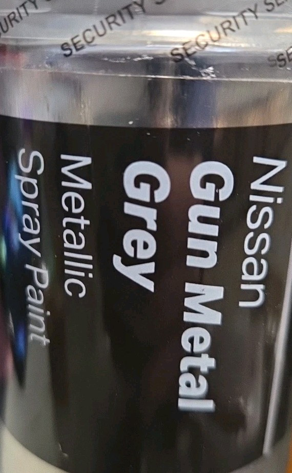 NISSAN GUN METAL GREY METALLIC SPRAY PAINT 300ML HALFORDS X2