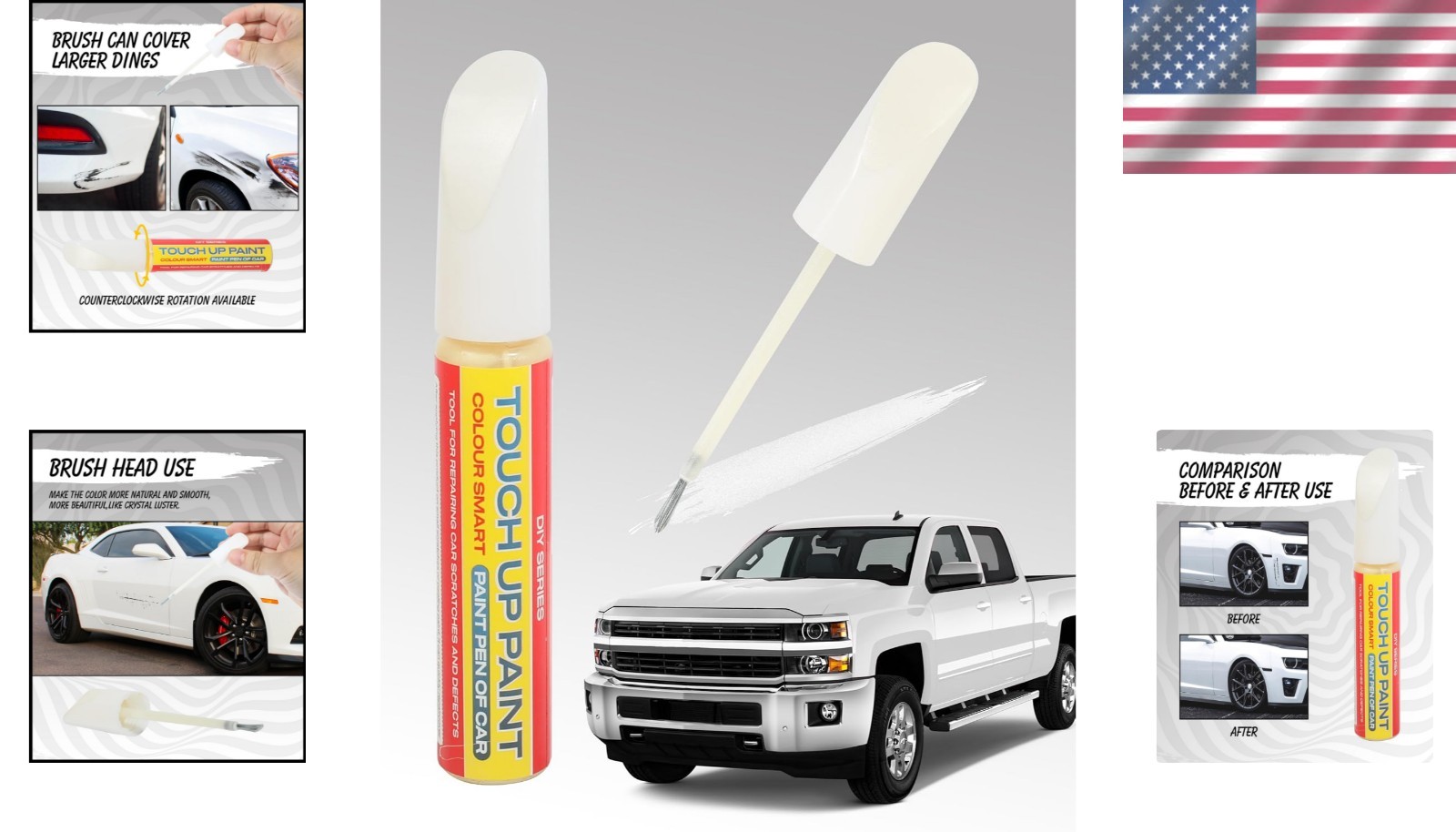 Pearl White Car Scratch Repair Pen – Easy Touch Up Paint for Auto Finishes
