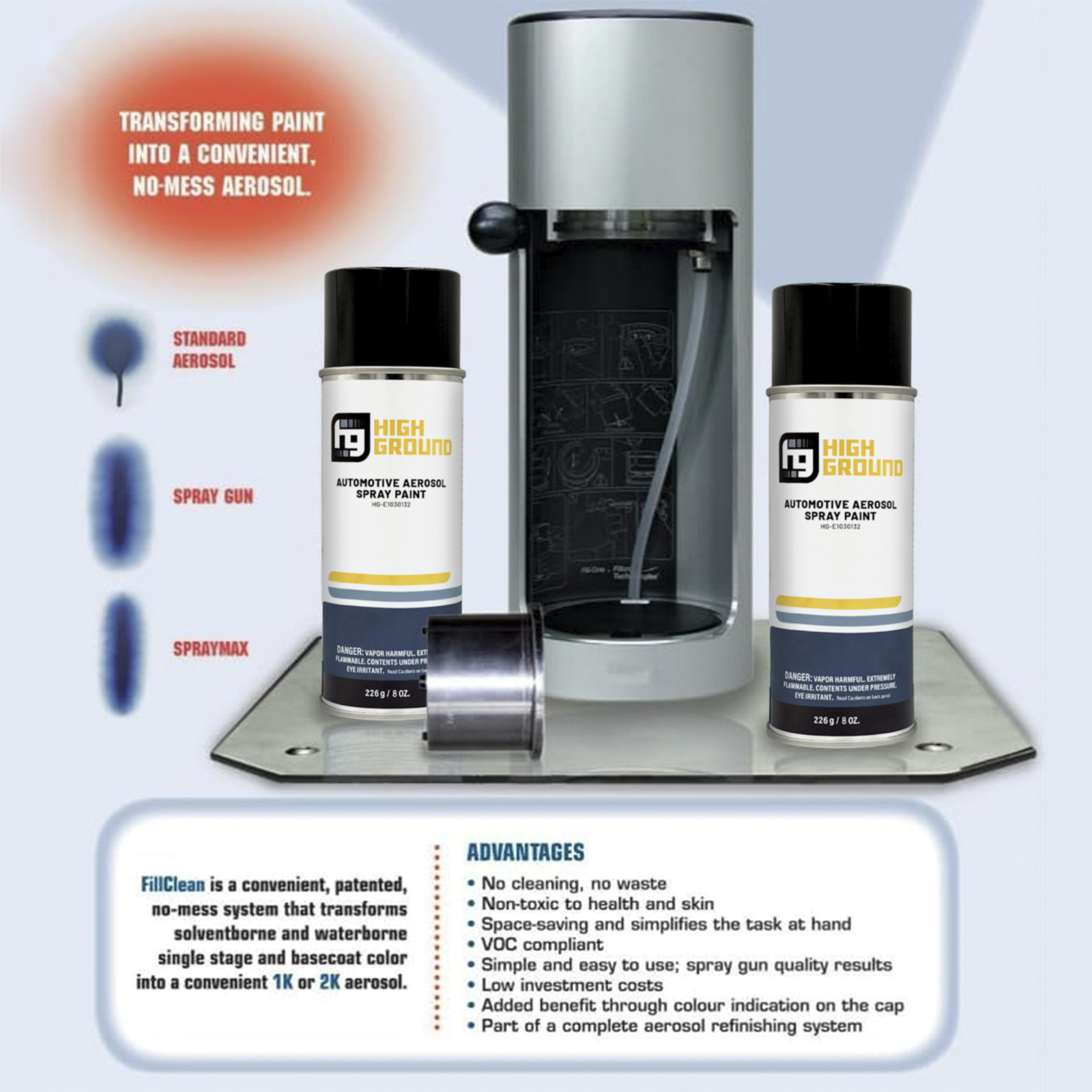 HIGH GROUND Factory Matched Automotive Spray Paint for Honda Vehicles (B537M)