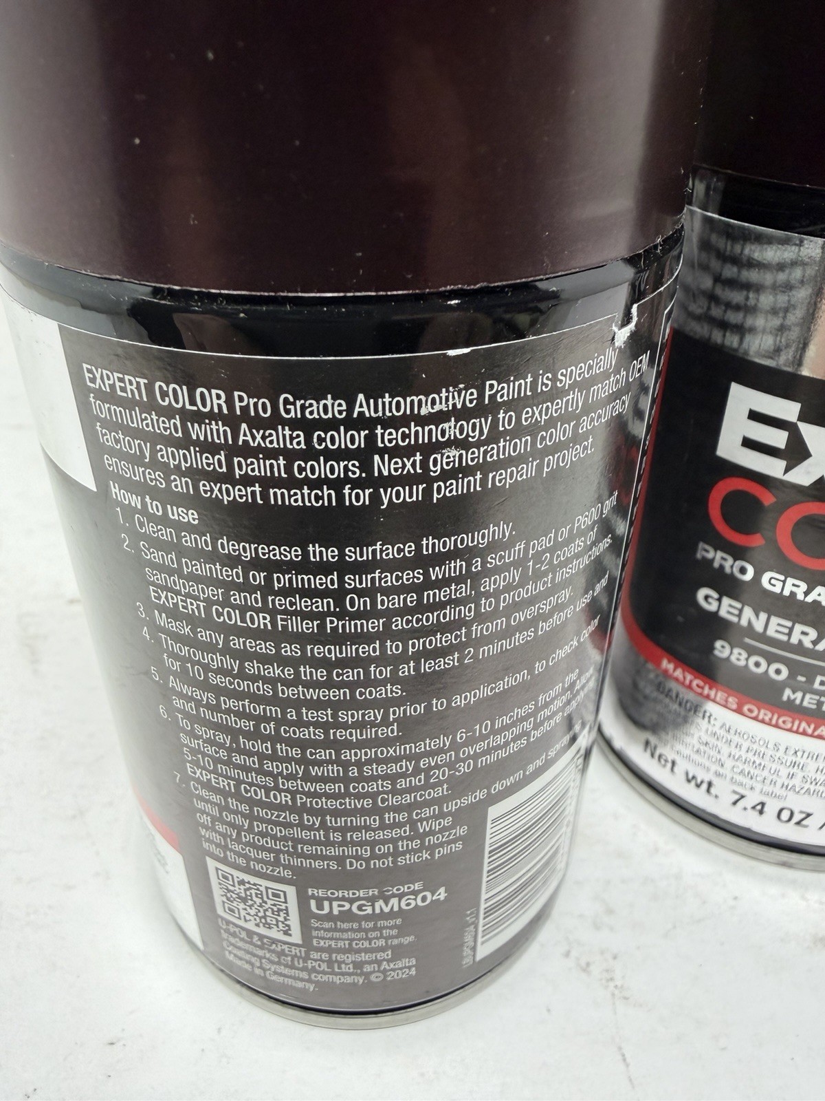 Upol 7.4oz General Motors Auto Paint 9800- Dark Cherry Metallic upgm604 5 pack