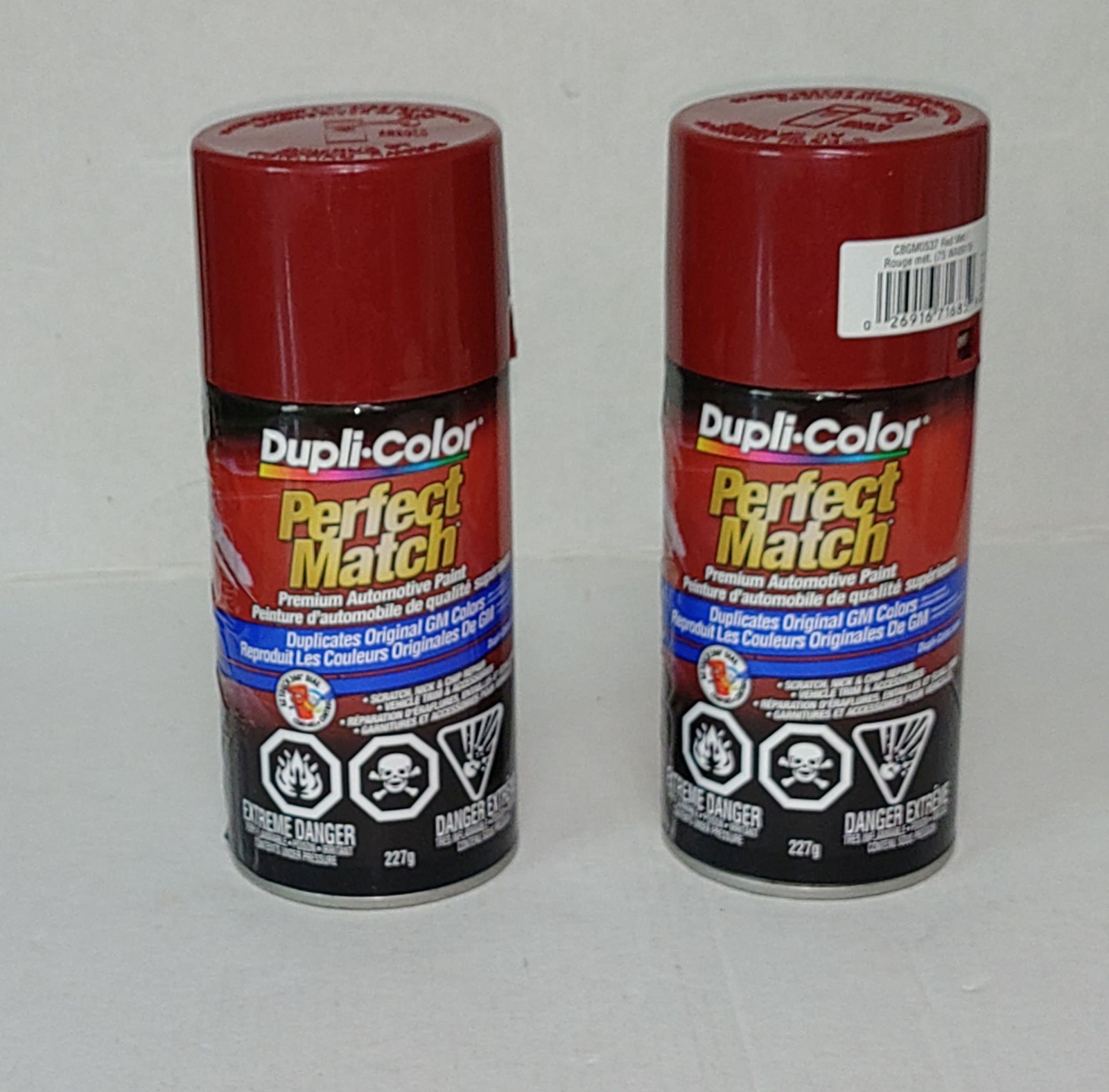 Duplicolor BGM0537 Automotive Touch Up Paint Red Met 8 oz WA8919 2 Pack