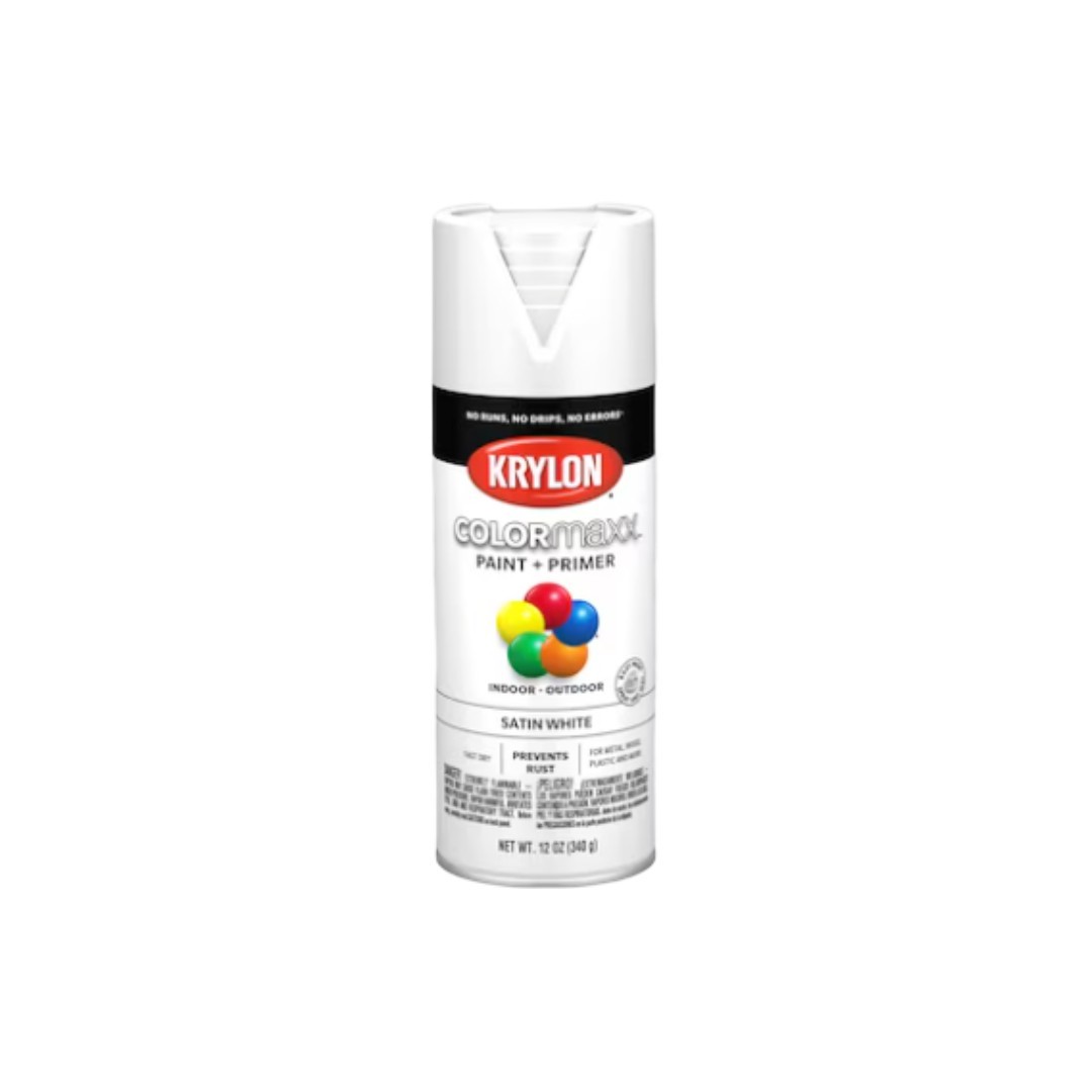 KRYLON 5545 Gloss White Color Maxx Paint + Primer Indoor + Outdoor