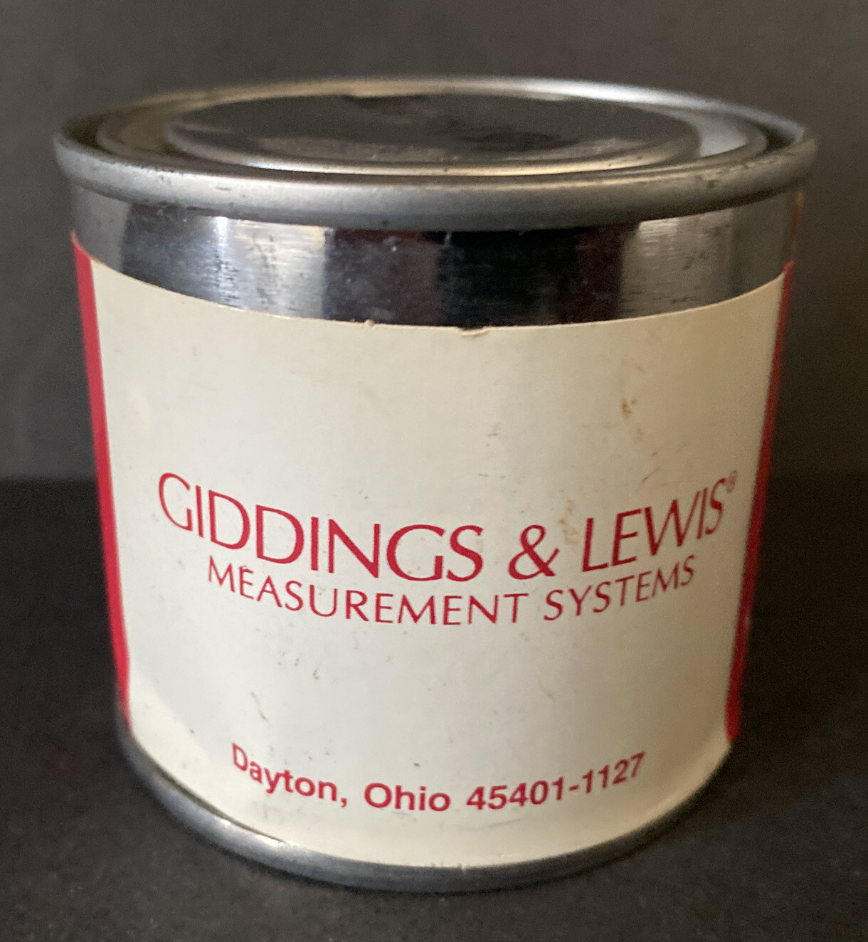 Giddings and Lewis Machine Tool Polyurethane Paint Charcoal Gray Can 4 oz New