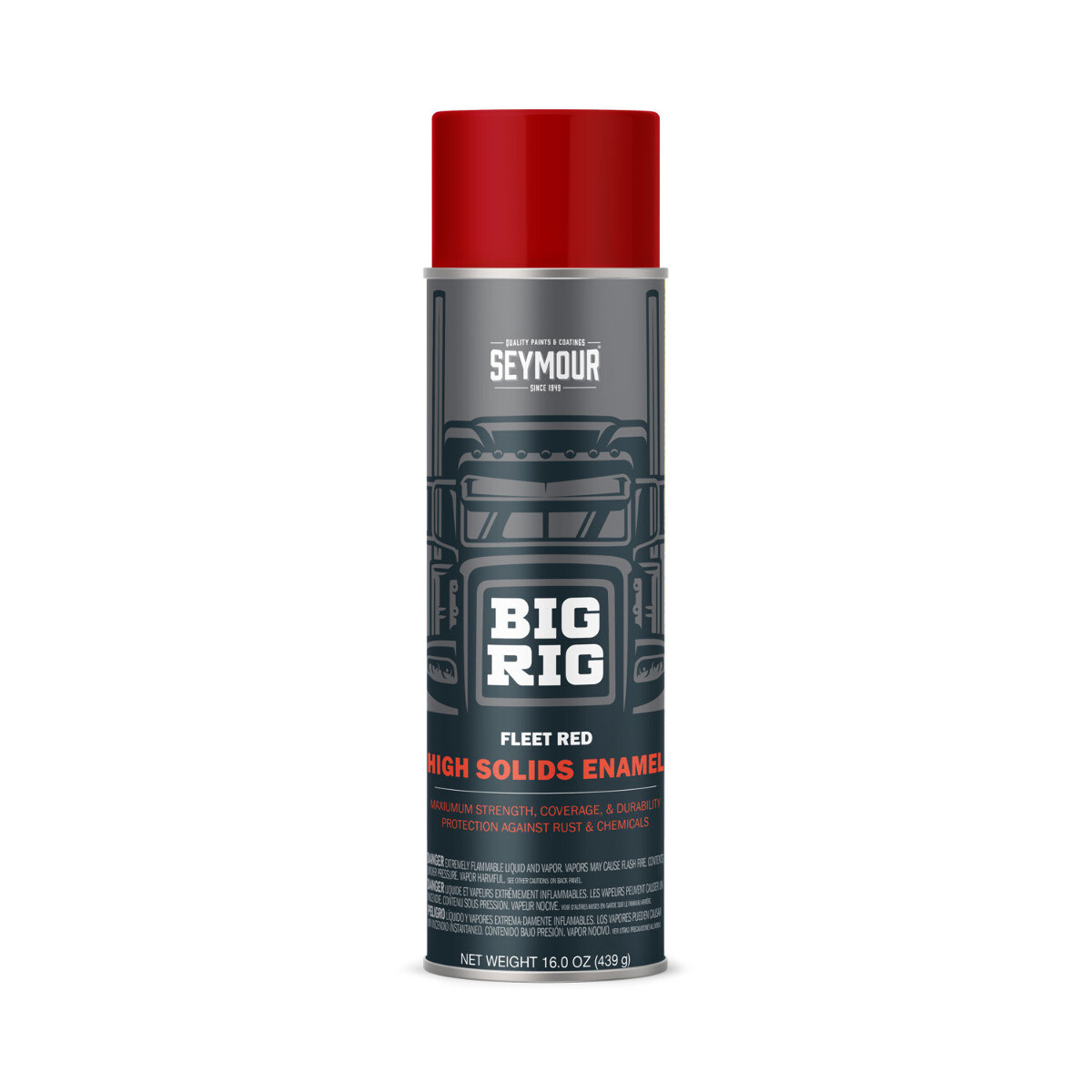 Seymour 20-1623 Big Rig High Solids Enamel Fleet Red 16 Oz