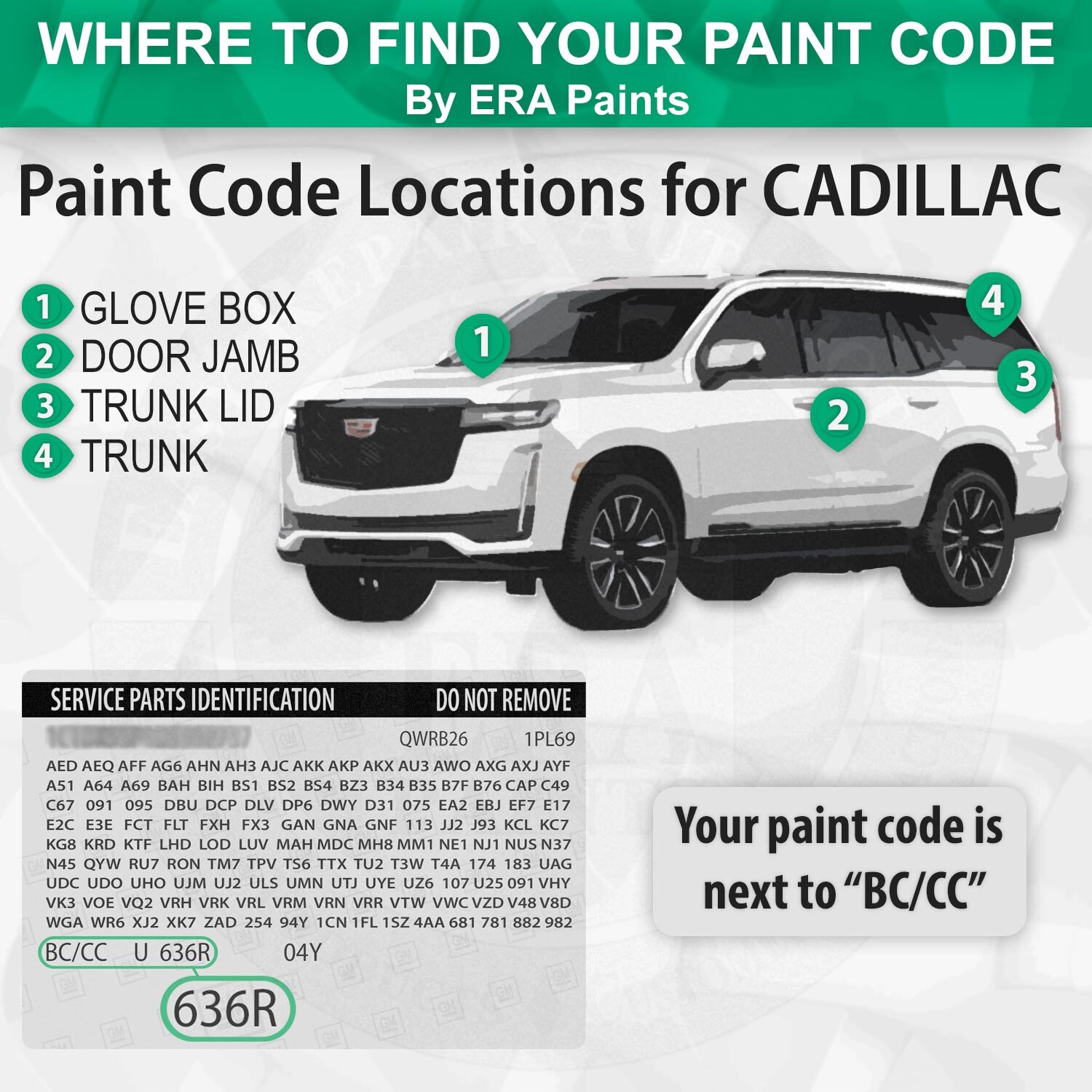 CADILLAC WA413B/GGB – Blue Persuasion Metallic Touch Up Spray Paint Kits