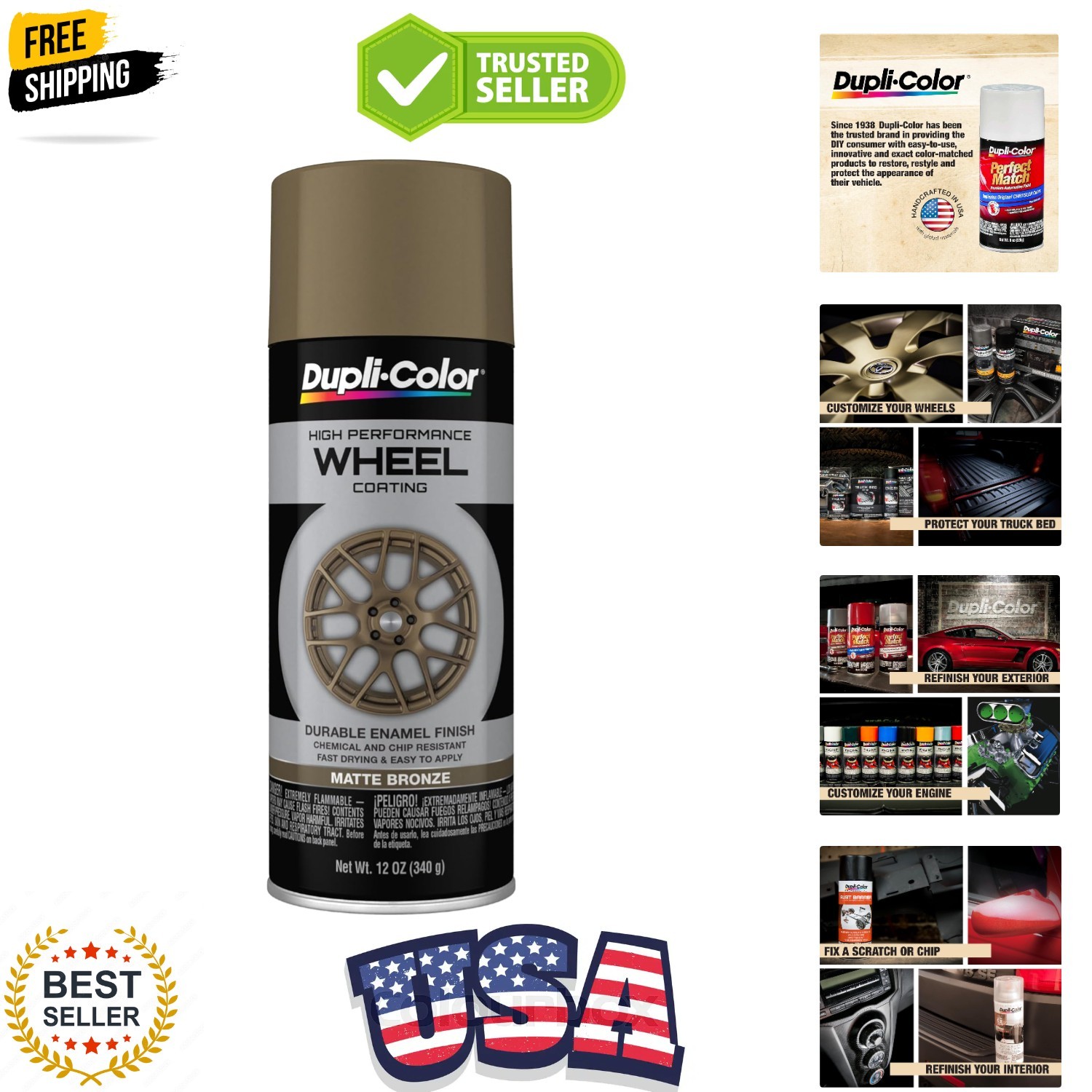 Wheel Coating, Matte, Bronze