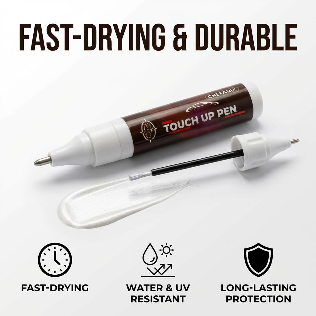2 PCS Pure Black Touch Up Paint for Cars & 0.4 Fl Oz (Pack of 2),