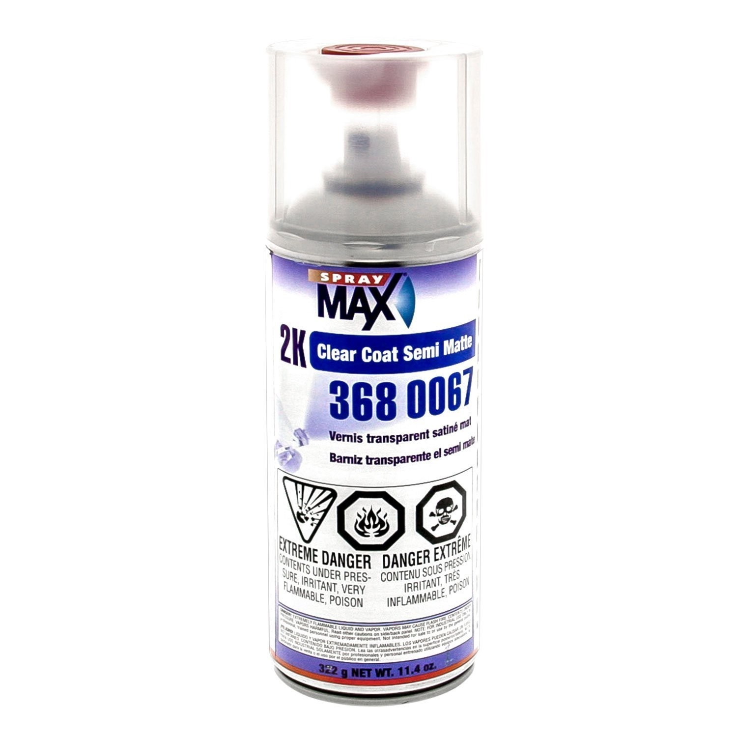 2K Semi Matte Clear Coat Spray Paint for Cars, Motorcycles & Metal – Durable Fin