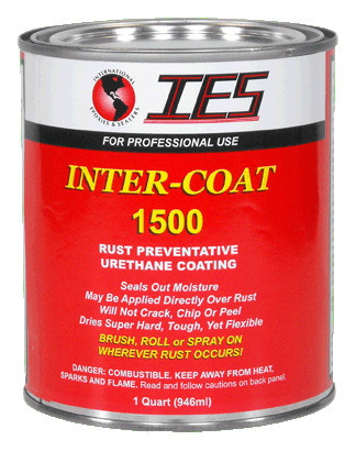 RUST PREVENTATIVE COATING GRAY, 1 QT. *COMPARABLE TO POR-15* IES INTERCOAT 1500