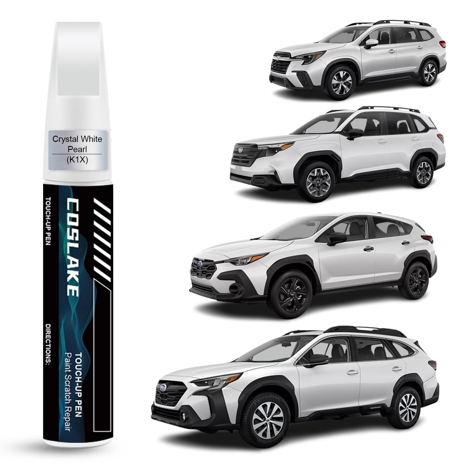 0.41 Fl Oz (Pack of 1), Crystal White Pearl(K1X) for 2025 Outback/2024…