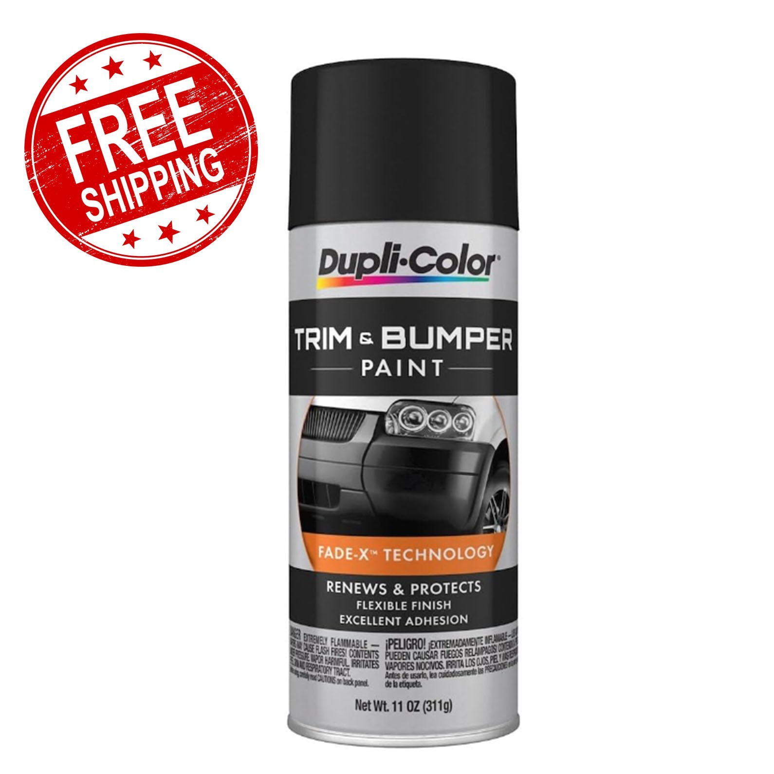 Dupli-Color ETB101000 Trim and Bumper Spray Paint – Black -11 oz. Aerosol Can