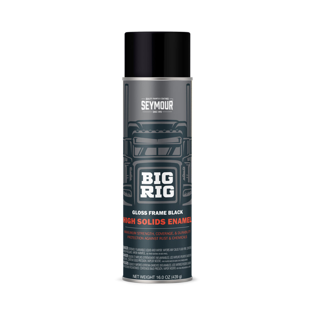 Seymour 20-1615 Big Rig High Solids Enamel Frame Black 16 Oz